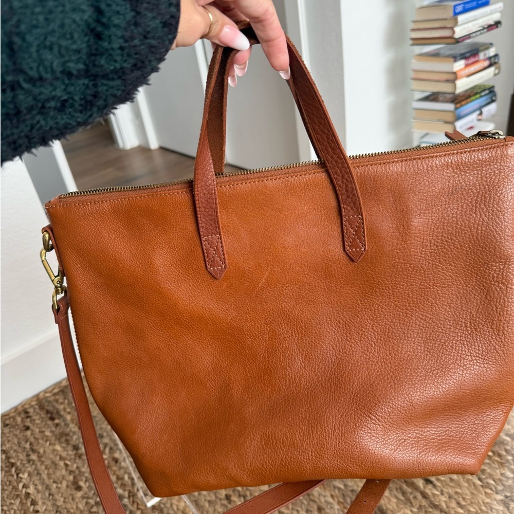 Madewell Brown Leather Messenger Bag